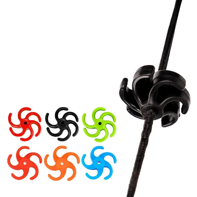 4pcs Bowstring Stabilizer Rubber Compound Bow Shooting Damper Archery Bow and Arrow Archery String Reduce Vibration Accessories