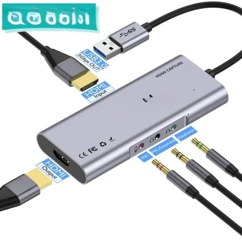 Capture card audio video capture recorder 1080P60fps for home