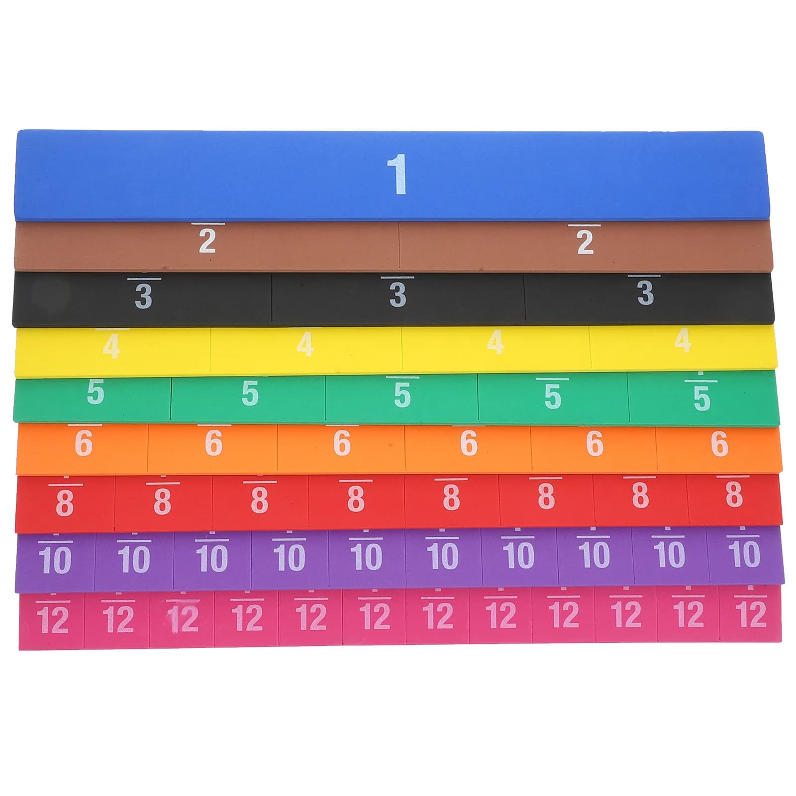 Set di Piastrelle Magnetiche per Frazioni, Grandi Dimensioni, Colorate, Ausili Didattici per l'Apprendimento Matematico degli Studenti