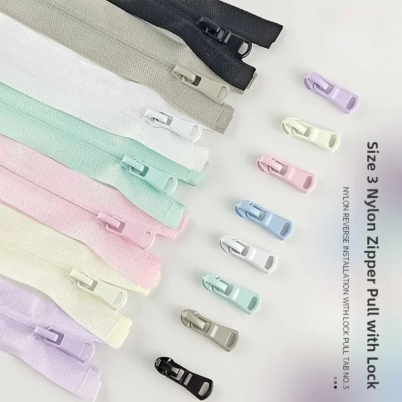 Double-Headed Long Zipper Nylon Baby Sleeping Bag Pink Winter Wrap Zipper Baby Carrier Zipper Pulls for DIY Sewing And Crafts