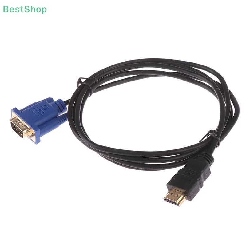 maveraRebecca HDMI compatible cable 1,8 M to VGA 1080P HD with audio adapter cable HDMI compatible cable to VGA