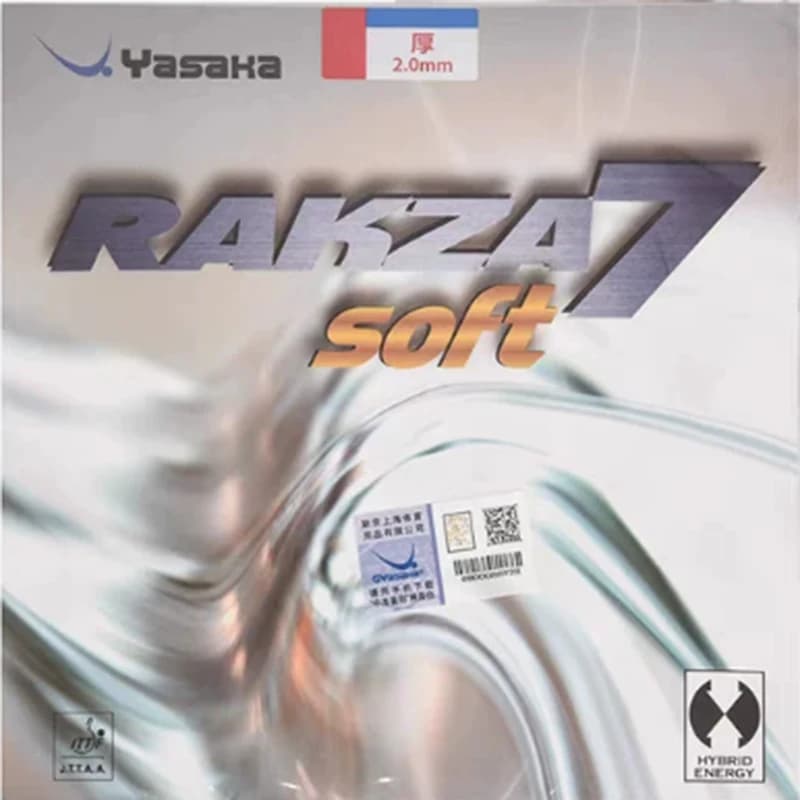 original Yasaka RAKZA 7 soft ping pong gum (B-77) and RAKZA 7(B-76) made of energy rubber for ping pong rack