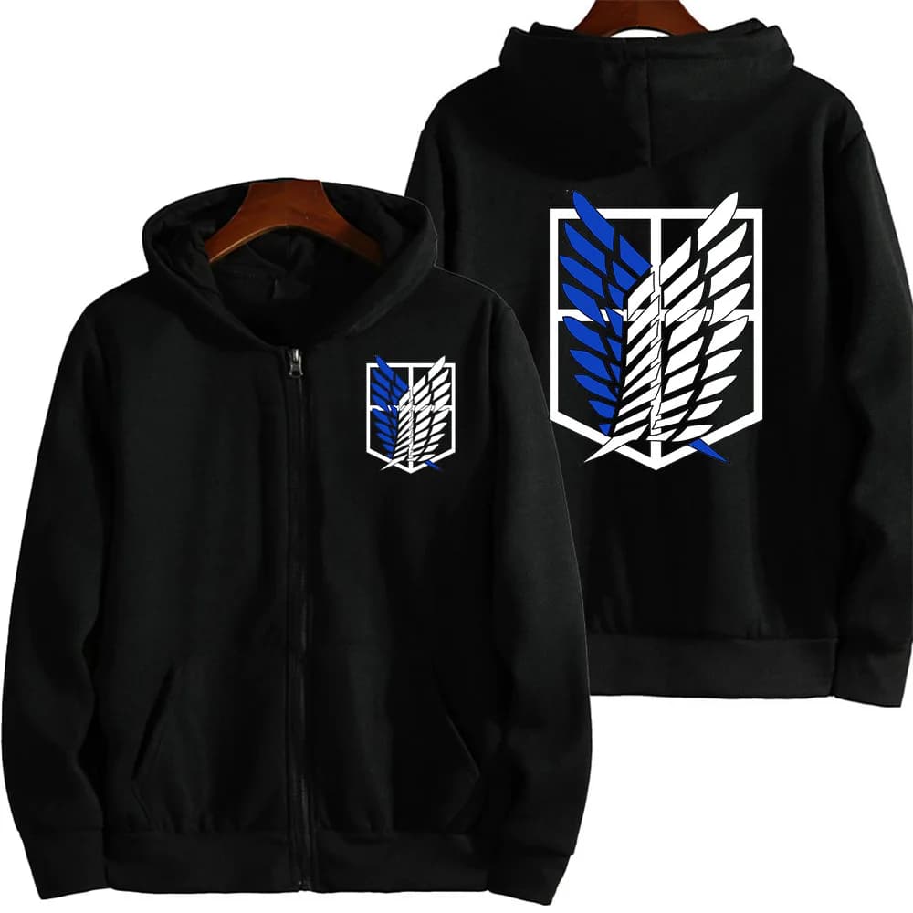 New trend men's hoodie jacket zipper open collar fashionable printed hooded zipper sweatshirt, casual and fashionable men