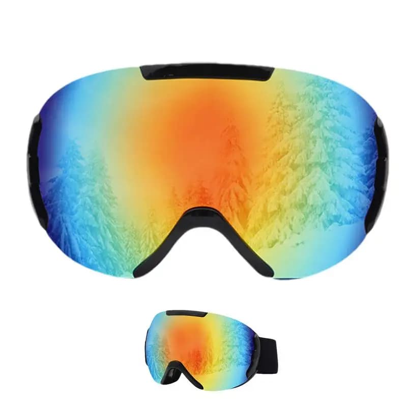 Occhiali da sci Per adulti Sopra Occhiali Telaio in TPU Protezione UV Occhiali da sci Lenti per PC infrangibili Occhiali per sport invernali sulla neve Giovani per