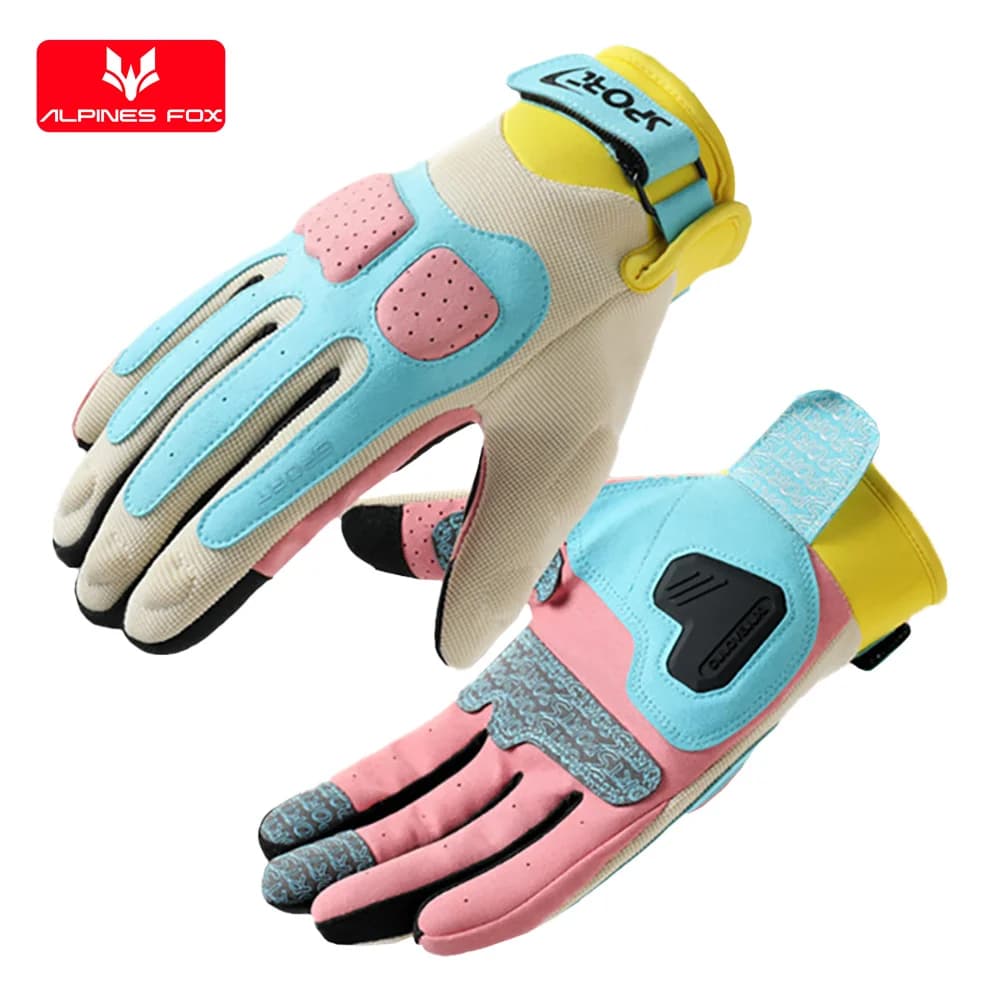 Women's Summer Motorcycle Gloves Lady Teenagers Girls Cycling Gloves Breathable Bike Touch Screen for Motocross