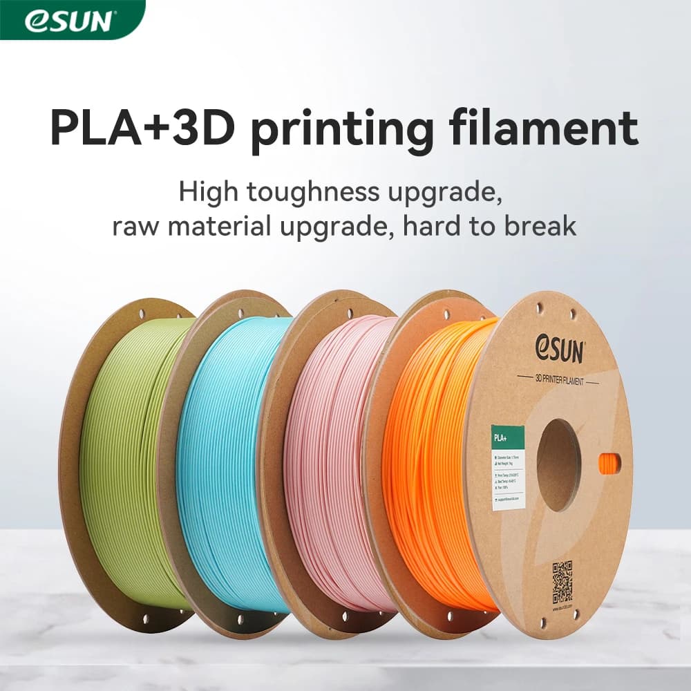 eSUN Filament 3D PLA + For Bambu Lab Raise3D 1.75MM 1KG PLA Plus 3D Printer Filaments Updated Color PLA + 3D Printing Material