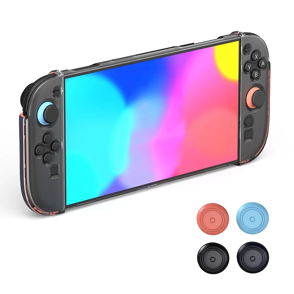 Guscio Protettivo Divisibile per PC con Copri-Joystick e Impugnatura, Custodia Protettiva in TPU Resistente all'Usura per Nintendo Switch 2 Host Case