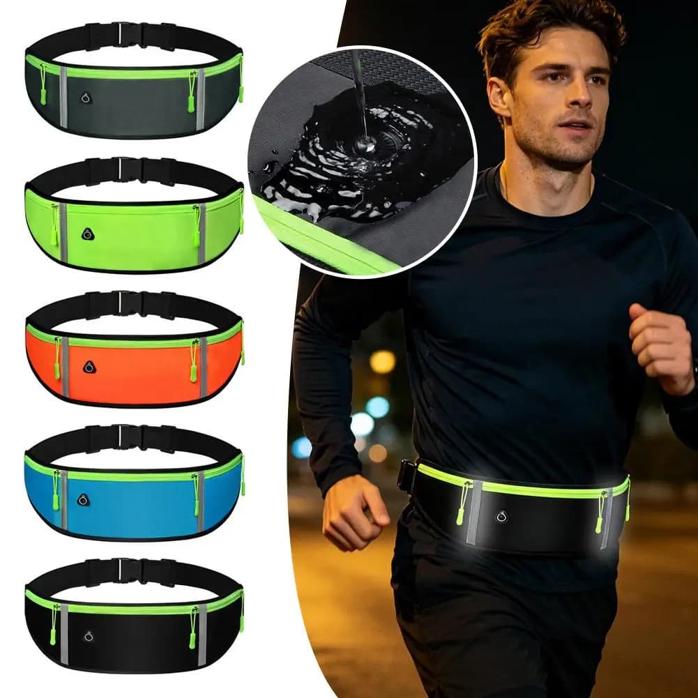 Running Waist Bag Lightweight Outdoor Cycling Belt Waist Bag for Men Women Waterproof Reflective Sports Bag For Mobile Phone
