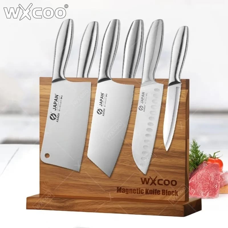 Coltelli da Cucina Professionali WXCOO, Set da 1-7 Pezzi, Coltello da Chef, per Disossare, Tagliare Carne e Frutta, in Acciaio Inossidabile