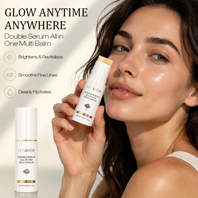 3-in-1 White Truffle Double Serum All-in-one Multi Balm, Stick Balm, Vitamin C Eye Treatment Moisturizing 3-in-1 Anti Wrinkle