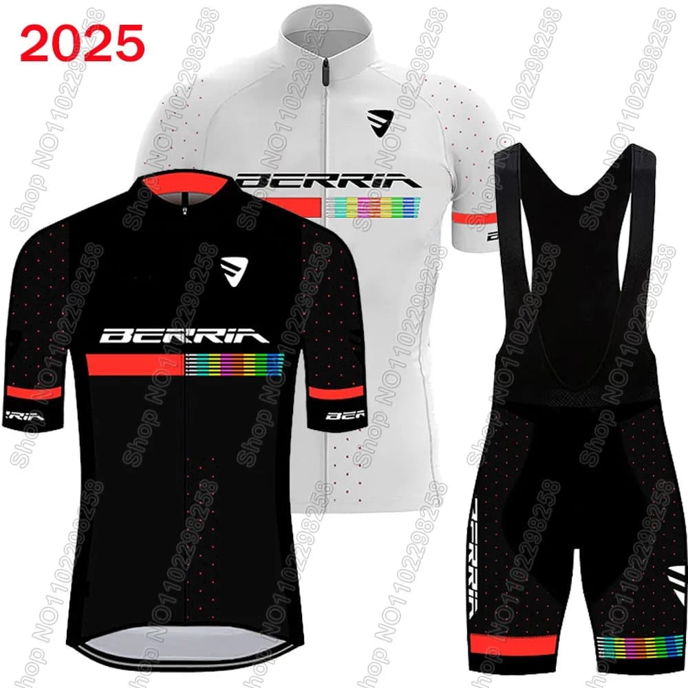 Berria Team 2025 Cycling Jersey Set Men Summer Cycling Clothing Road Bike Shirts Cycling suits Cycling shorts MTB Ropa Maillot