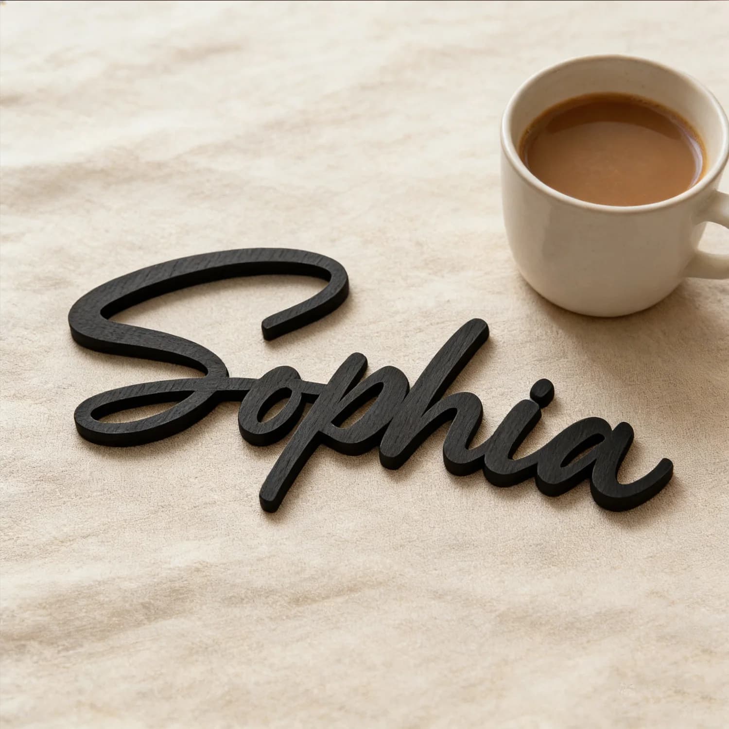 1pc Wooden custom decoration surname brand Custom content, no need for electricity Customized wall signage for children's rooms