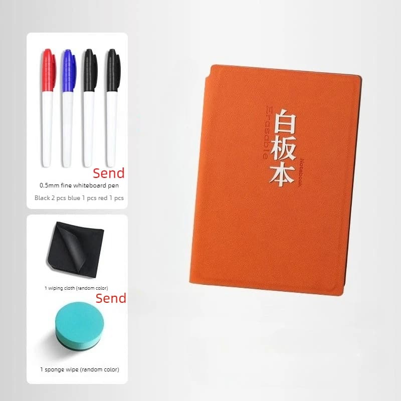 Lavagna A5/A4 Notebook Dry Eras Lavagna bianca Planner portatile Blocco note a doppia faccia Studente Bozza di scrittura Forniture per ufficio