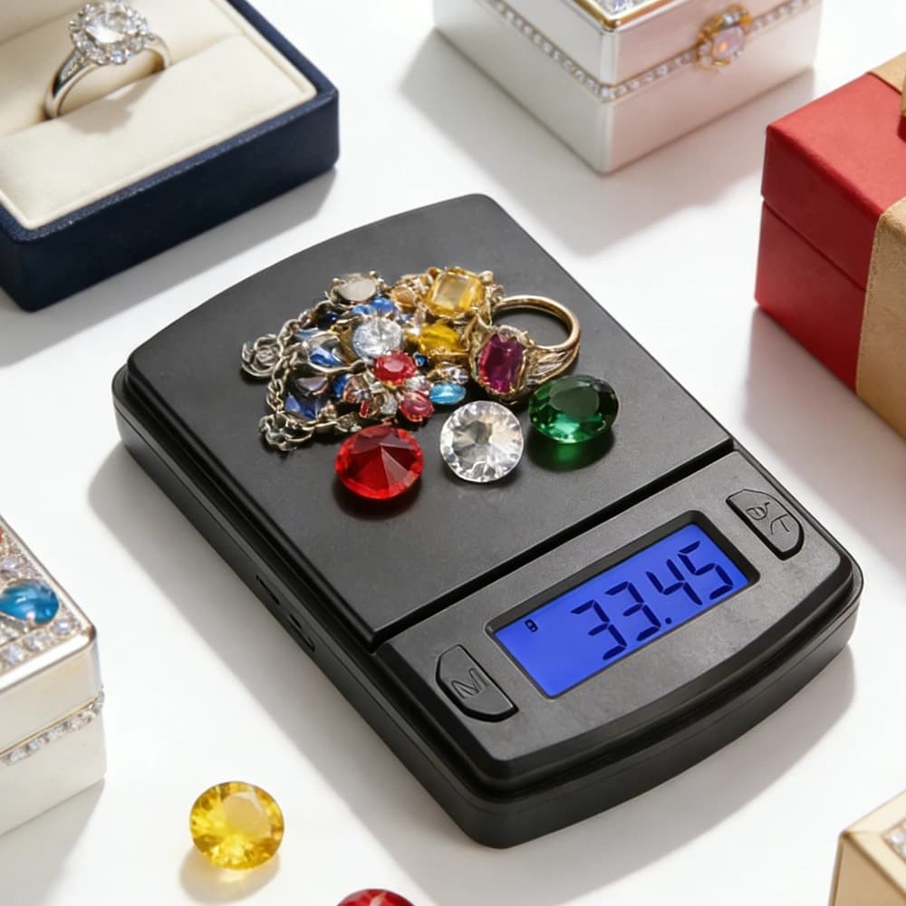 Bilancia digitale da cucina ad alta precisione 0,1g/0,01g, bilancia tascabile portatile con display LCD, strumento elettronico di misurazione per gioielli e alimenti.