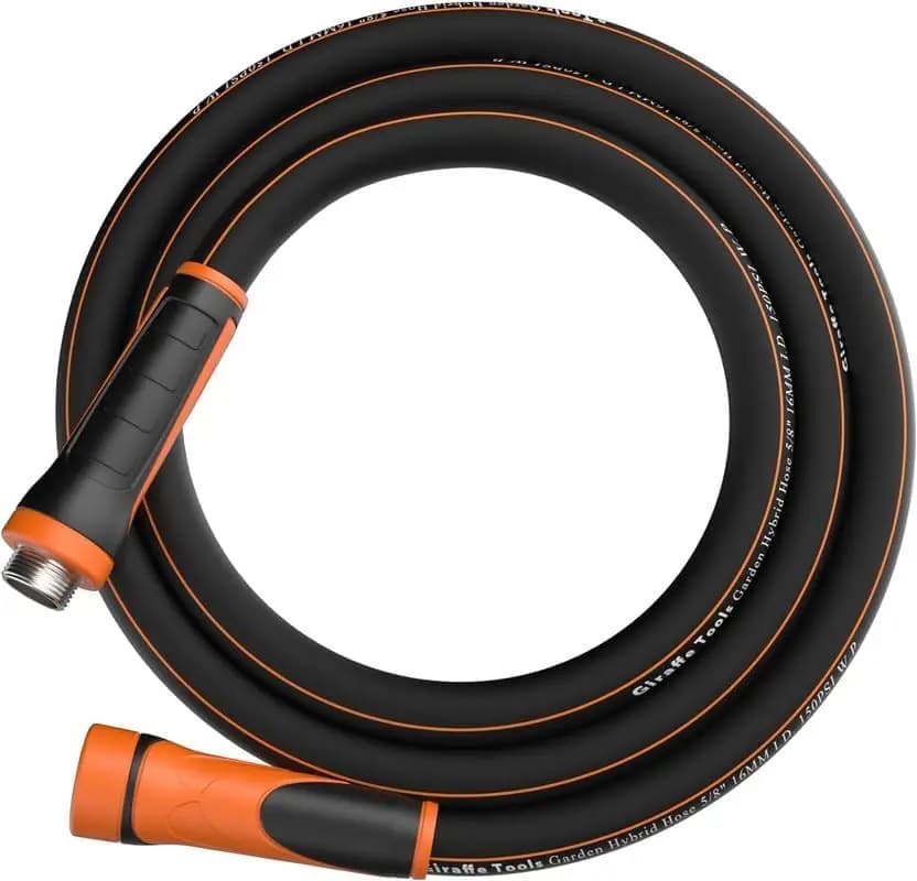 Garden pipe 5/8", Water pipe Resistant, Flexible, Lightweight, Hybrid with Swivel Grip, 15ft with Male-Femmina connection