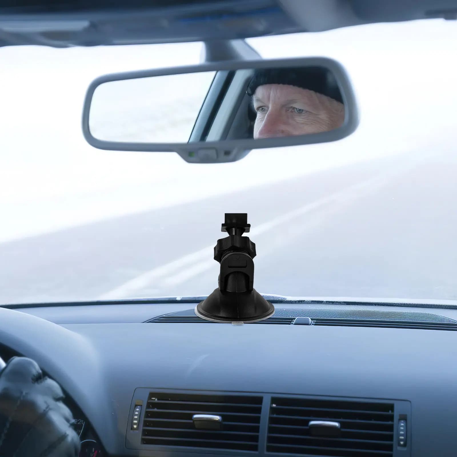 Universal L Support for Dash Cam, 360 Degree Rotation, for Dash Cam and Windscreen, Plastic Resistant, for Driving Recorder