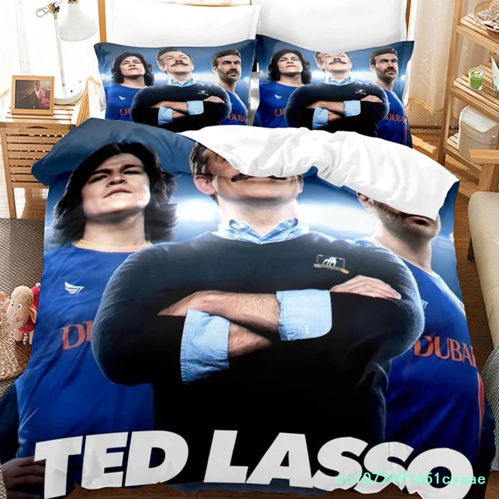 Ted Lasso Season 2 Bedding Set Single Twin Full Queen King Size Bed Set Aldult Kid Bedroom Duvetcover Sets 3D Bed Sheet Set