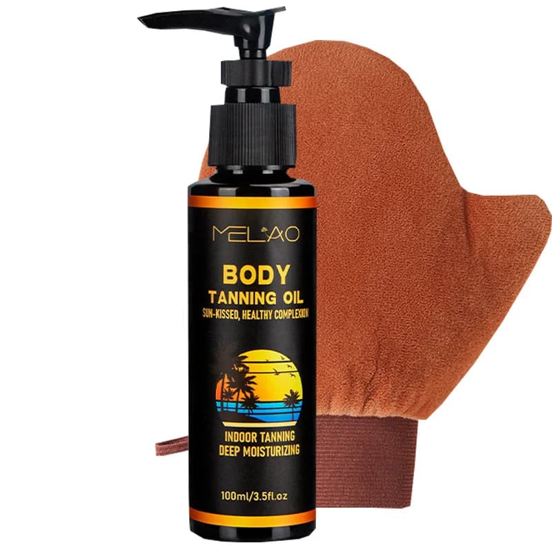 100ML Tanning Oil Tanned Intensifier Get a Faster, Darker Sun Tan From Packed with Ultra Moisturizing Oils to Keep Skin Hydrated