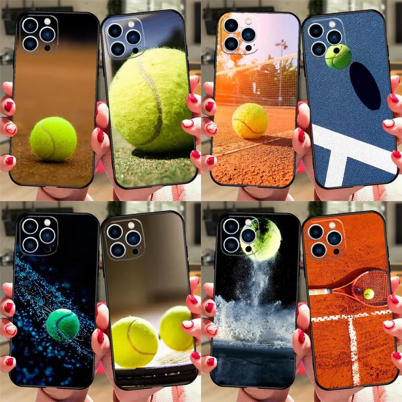 Cover per iPhone a forma di racchetta da tennis per iPhone 17 Air 16 15 14 11 12 13 Pro Max 12 13 mini 15 16 Plus 16e