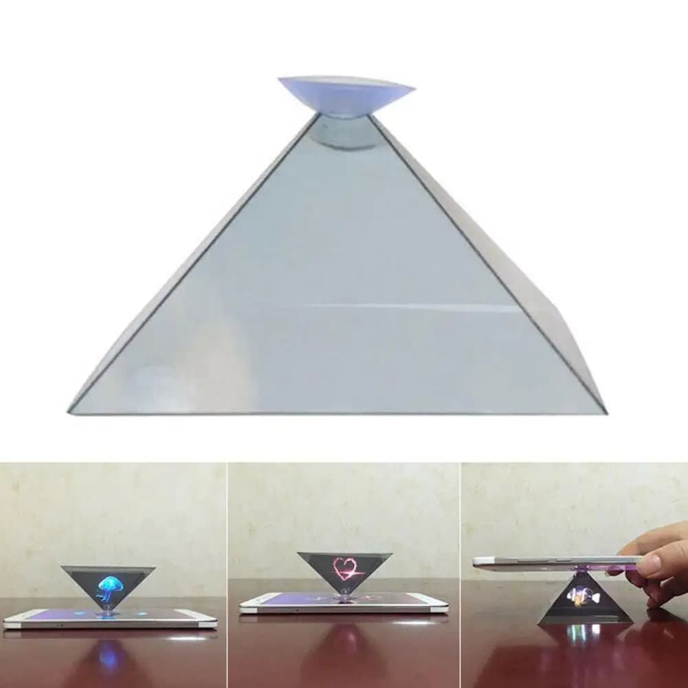 Proiezione olografica 3D esperimento scientifico fai da te prodotti tecnologici telefono per bambini Display ologramma 3D supporto per proiettore Tecnologia