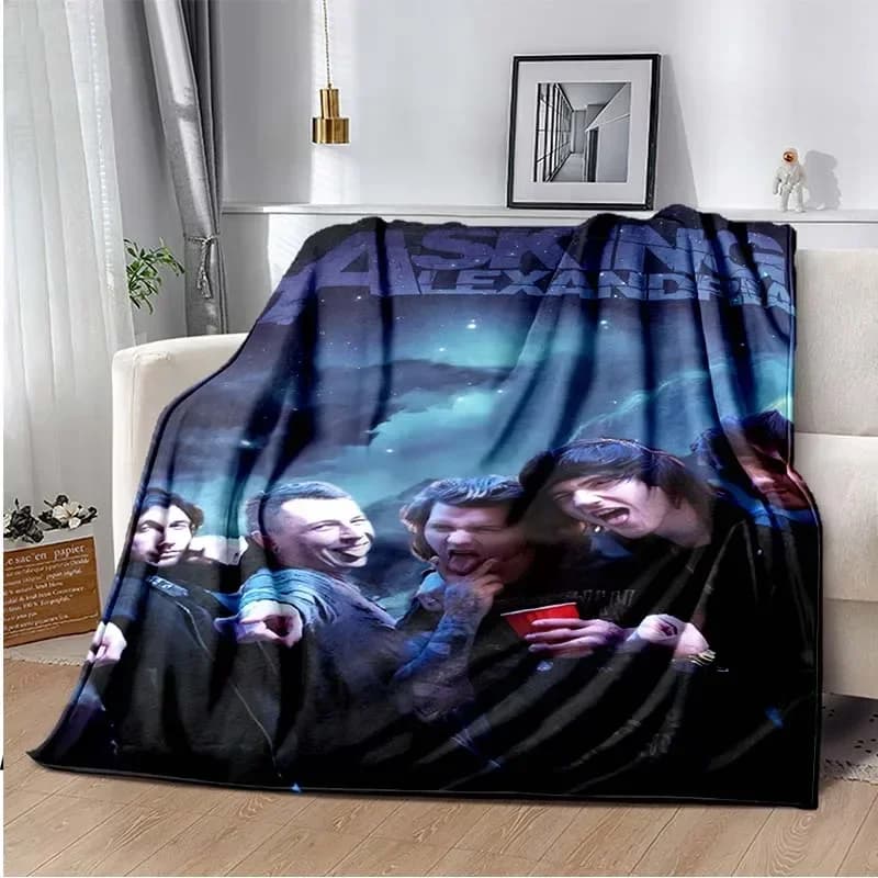 Asking Alexandria Logo Blanket, Lightweight Warm Insulation Sofa Bed Office Car Knee Pads Blankets,Decke,couverture,stragulum
