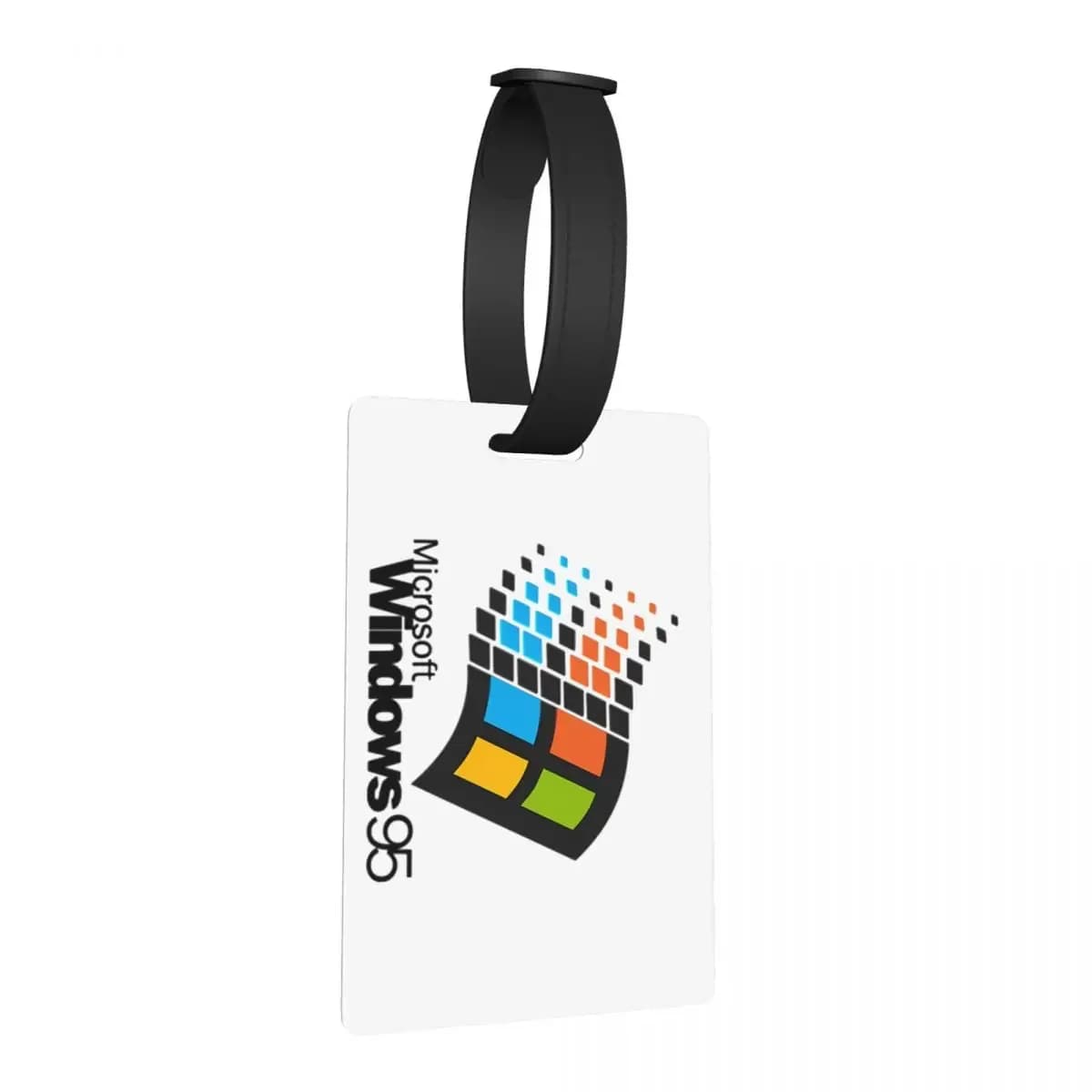 Windows 95 Etichette per bagagli piccole Accessori per valigie Etichetta per imbarco per bagagli portatile da viaggio Porta etichette ID Nome Indirizzo