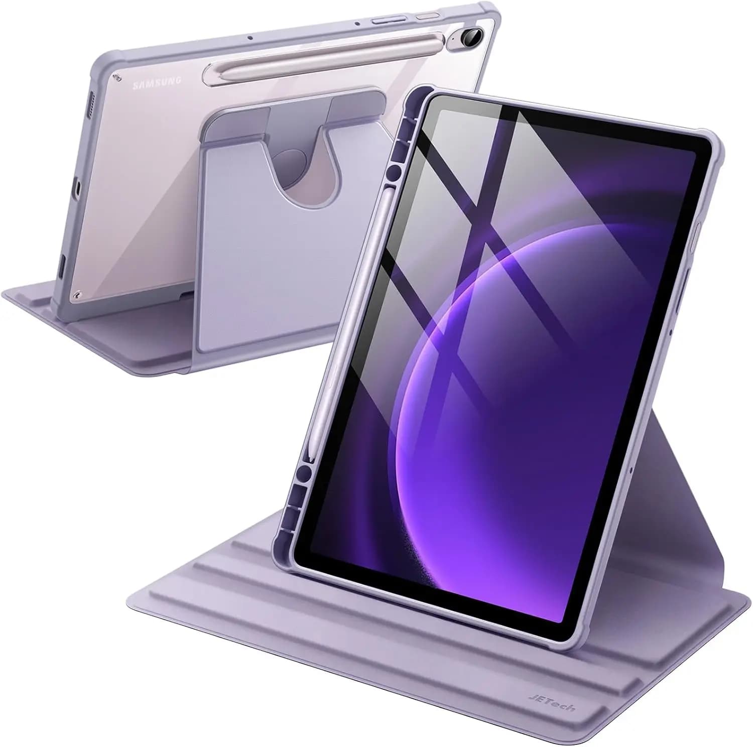 Per Samsung Galaxy Tab S10 FE/S9 FE 10.9 pollici/Galaxy Tab S9 Custodia da 11 pollici con portapenne Rotazione di 360 gradi Stand Sveglia/Sleep automatico