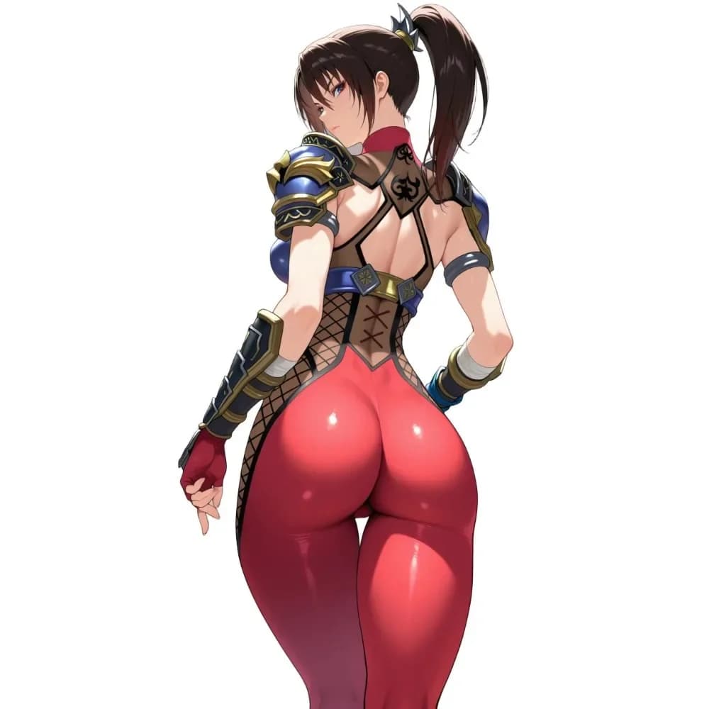 Anime Female Warrior Waterproof Vinyl Sticker Decal for Car Bumper Window Motorcycle Helmet Laptop Luggage Tank Fairing Decor