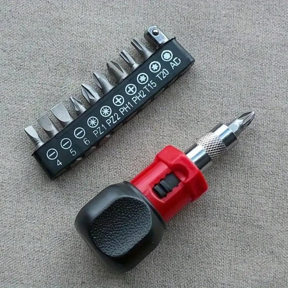 Mini Set Cacciavite Multifunzione con Punte, Cacciavite Intercambiabile Multiuso, Kit di Utensili Manuali Misti Durevoli per la Casa