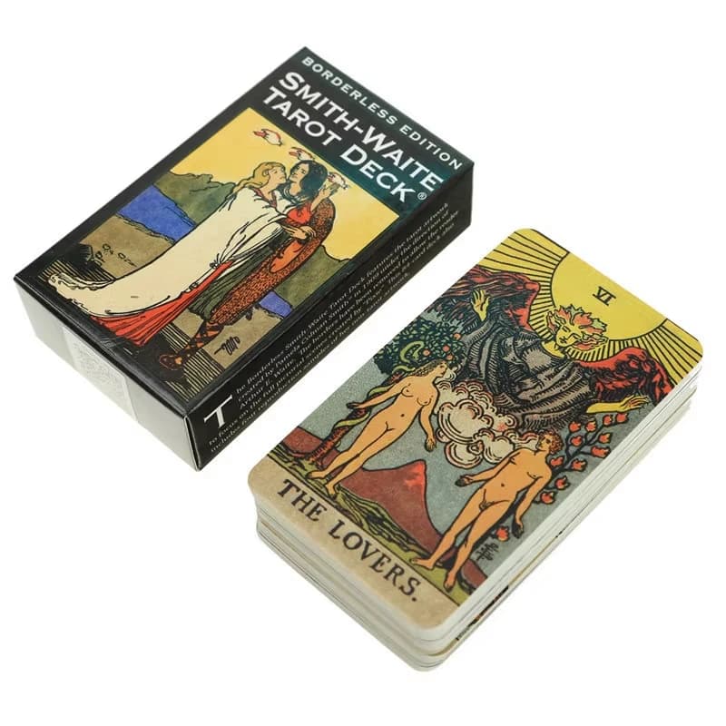 Gioco di carte dei tarocchi Smith-Waite edizione senza bordi inglese completo Gioco di carte da gioco da tavolo per amici portatili 4P