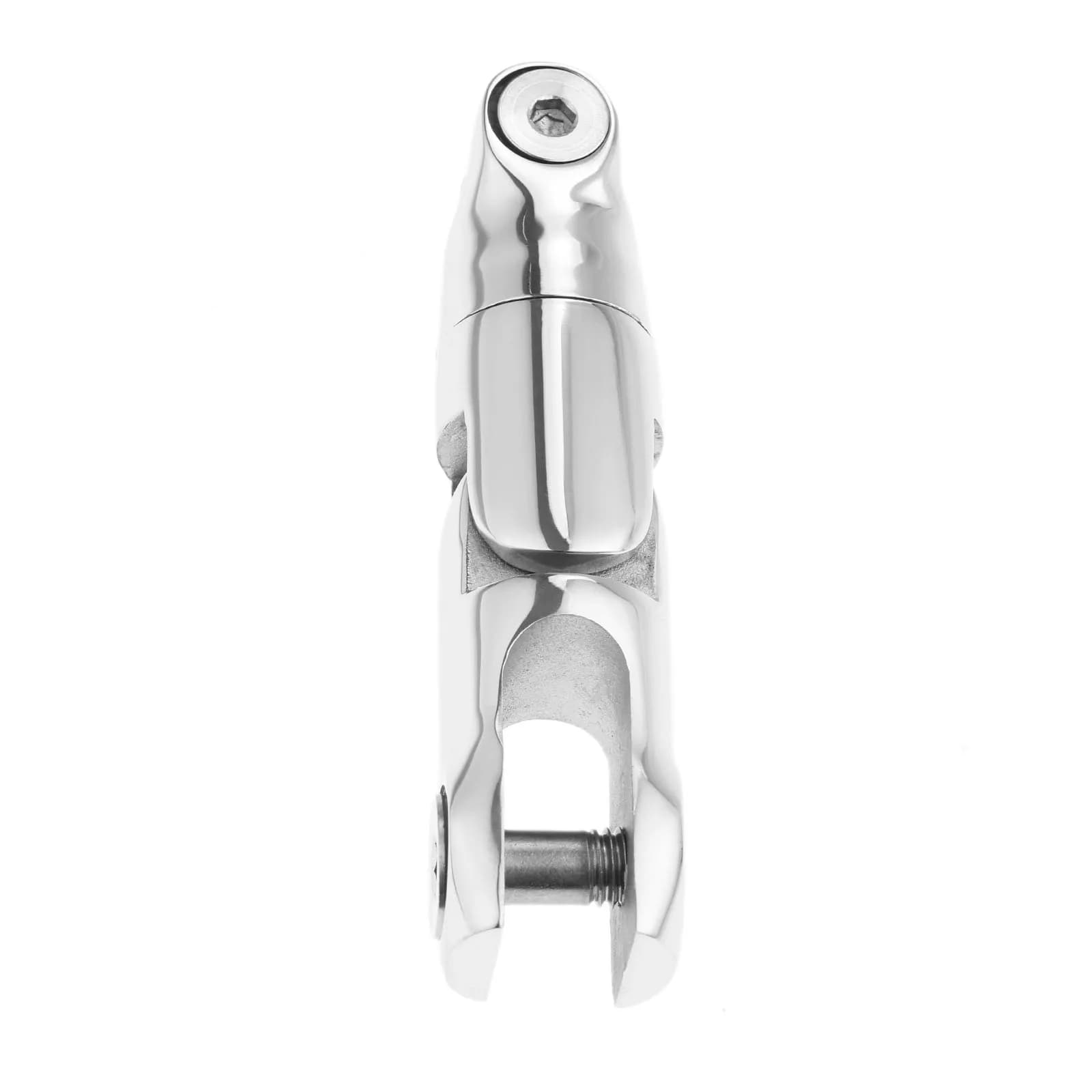1 pz connettore doppio girevole per ancoraggio per barche in acciaio inossidabile marino per accessori per barche a remi hardware perno catena da 1/4 "a 5/16"