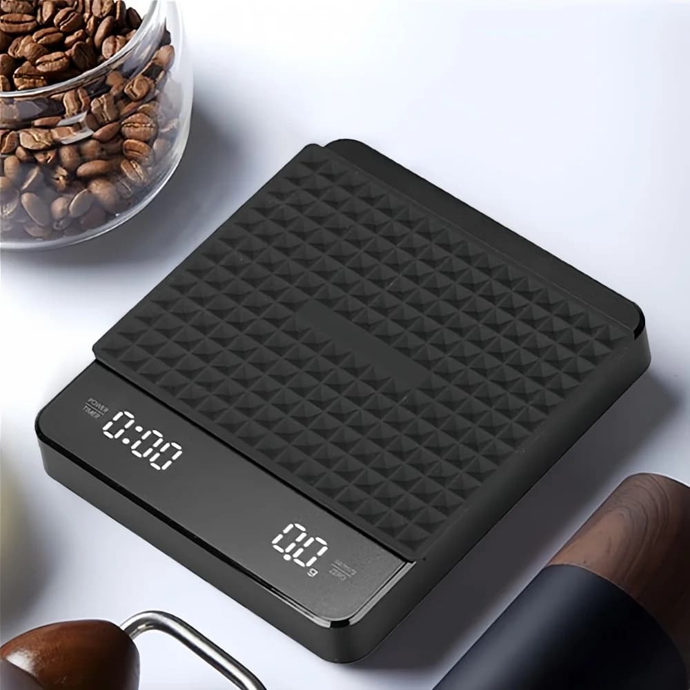 High-precision Electronic Coffee Scale with Waterproof Pad LED Display USB Timing Professional Home Coffee Accessories 3kg/5kg