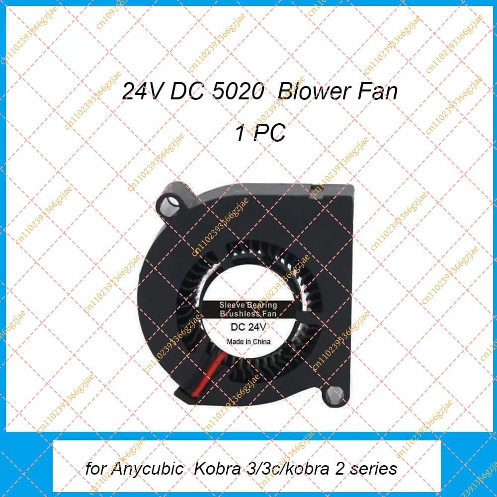 24V 5020 Blower Cooling Fan for ANYCUBIC Kobra 3 Combo Kobra 2 Series, Replacement 3D Printer Part