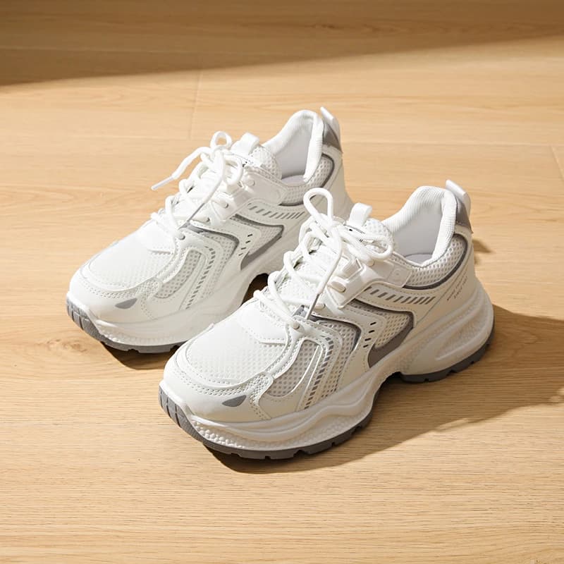 Scarpe da Donna Stile Dad Shoes, Sneakers con Piattaforma Traspirante in Rete, Scarpe Sportive alla Moda per Camminata e Corsa, Calzature Femminili Leggere e Comode