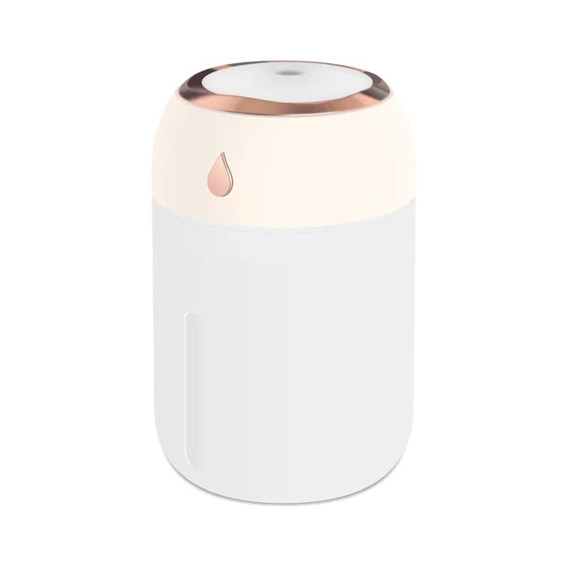 Mini umidificatore d'aria USB da 330 ml, diffusore di aromi portatile con luce LED fredda per camera, casa, auto, purificatore di nebbia per piante