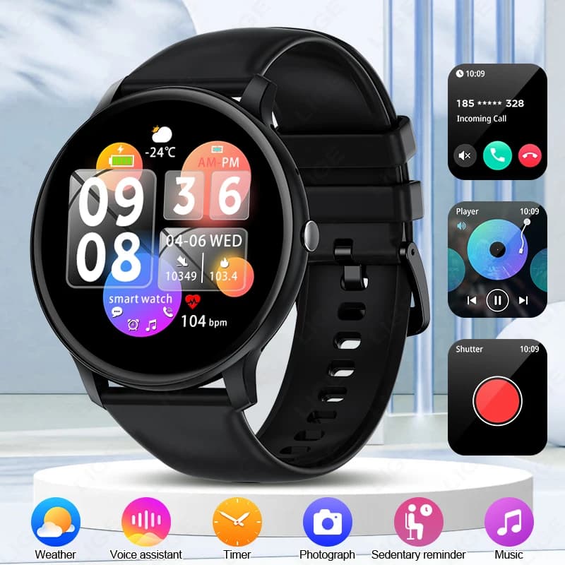 LIGE 1.39 "Schermo HD Astuto Della Vigilanza Degli Uomini di Chiamata Bluetooth Sonno Monitoraggio Dell'ossigeno Nel Sangue Orologi Da Donna Sport Fitness Donne Smartwatch