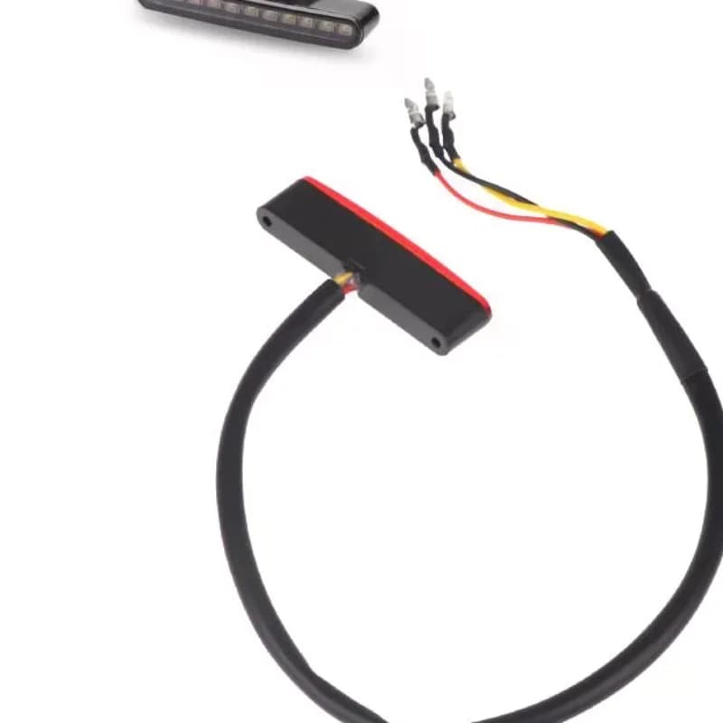 1 Pezzo Lampada Decorativa Universale Mini 12V LED per Moto, Luce Posteriore Freno Stop per Dirt Bike, Luce Targa Moto