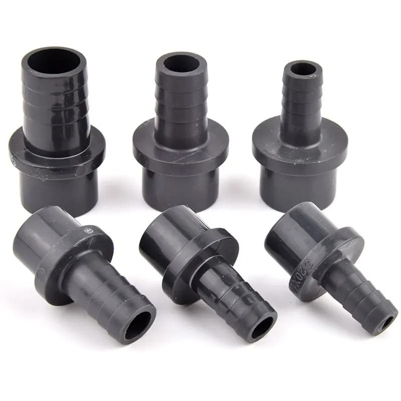 20/25 a 8/10/12/14/16/19/20/25mm Grigio Scuro PVC Pagoda Connettore Giardino Tubo di Irrigazione Tubo Comune Serbatoio di Pesce Raccordi Per Tubi di Acqua