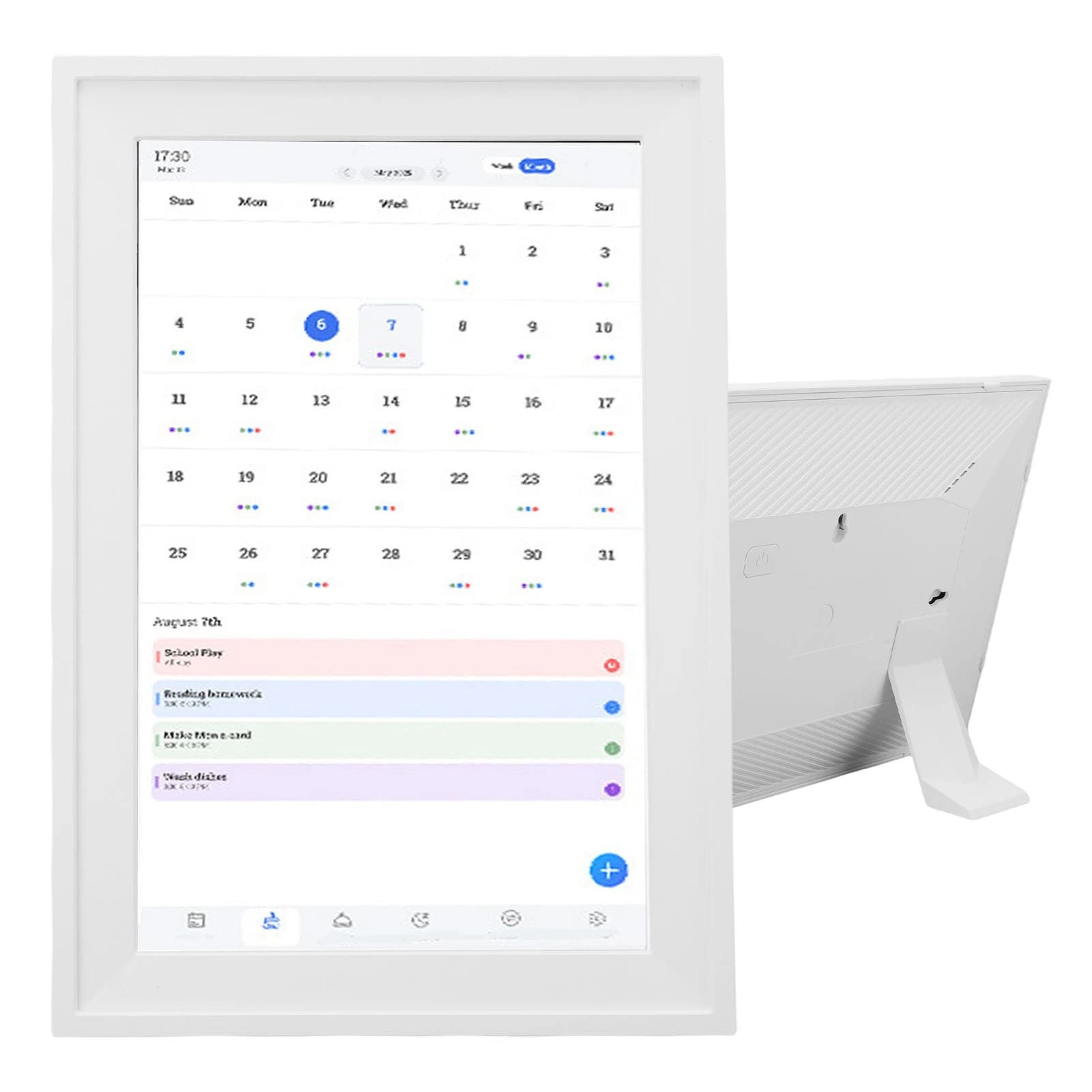 Calendario digitale Touchscreen interattivo da 15,6 pollici 1080P WiFi Pianificatore elettronico per famiglie Grafico dei lavori domestici Grafico dei lavori domestici
