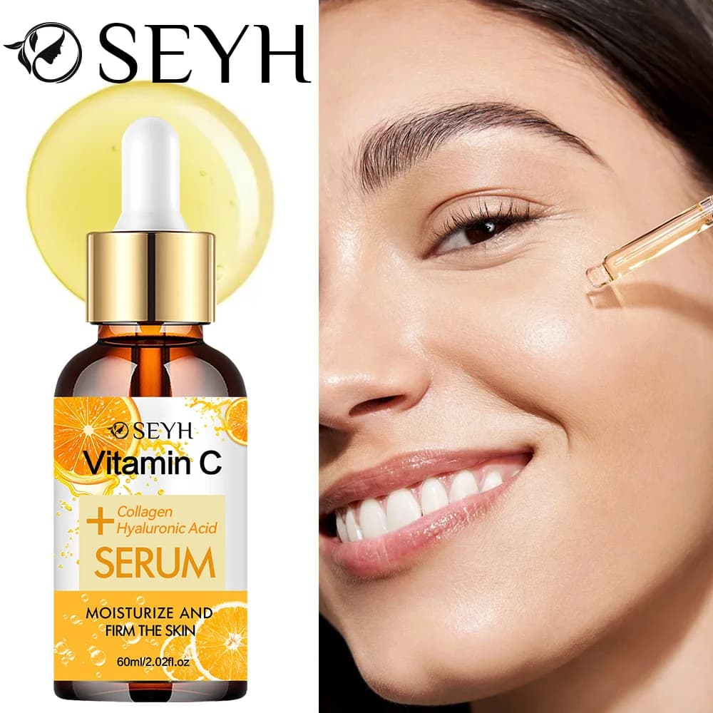 SEYH Liquid Scratching Essence 40 ml/60 ml with 20% Vitamin C and Hyaluronic Acid - Slacking Skin Hydrating Suitable for Se