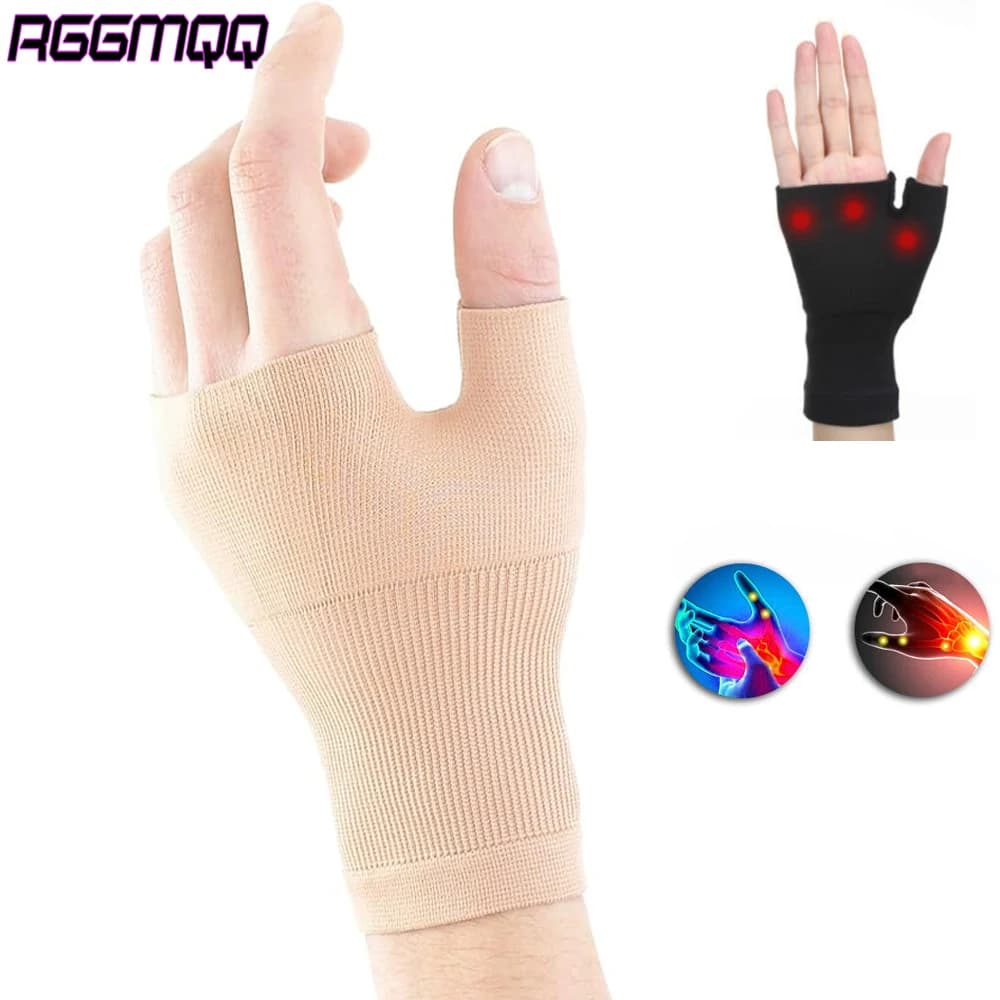 RGGMQQ 1 paio di maniche/bracciali a compressione per il polso per sindrome del tunnel carpale, dolore/affaticamento del polso, affaticamento e artrite, instabilità della mano