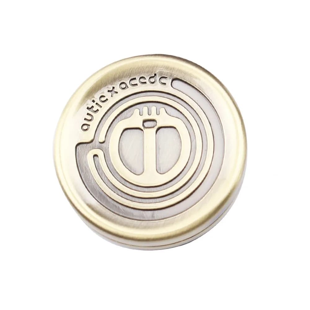 Monete Tattili Devil Milk Cap, Sensoriali, Confortevoli, Sonore, Magnetiche, Aptiche, Hand Spinner in Lega di Zinco, Fidget Toy in Metallo, Regali per Adulti