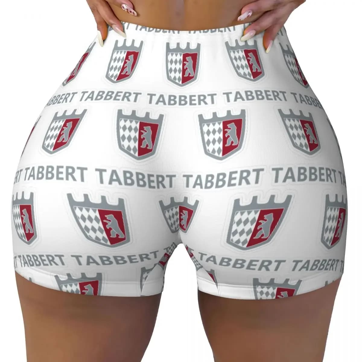 Custom Tabbert Logo Yoga Shorts Women Gym Workout Running Athletic Volleyball Biker Shorts