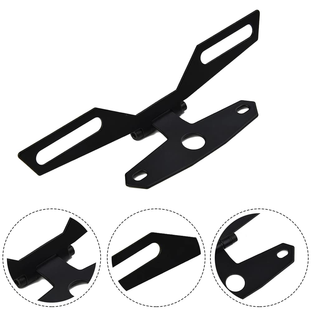 Car License Plate Holder License Plate Youth Monkey Bike 1pcs For Dirt Bike Motorbike Tail Light Holder Folding