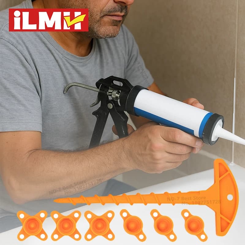 Universal sealing pad and glue nozzle cleaner, anti-drying silicone mastic tube cover for standard calaburizing guns DIY tools