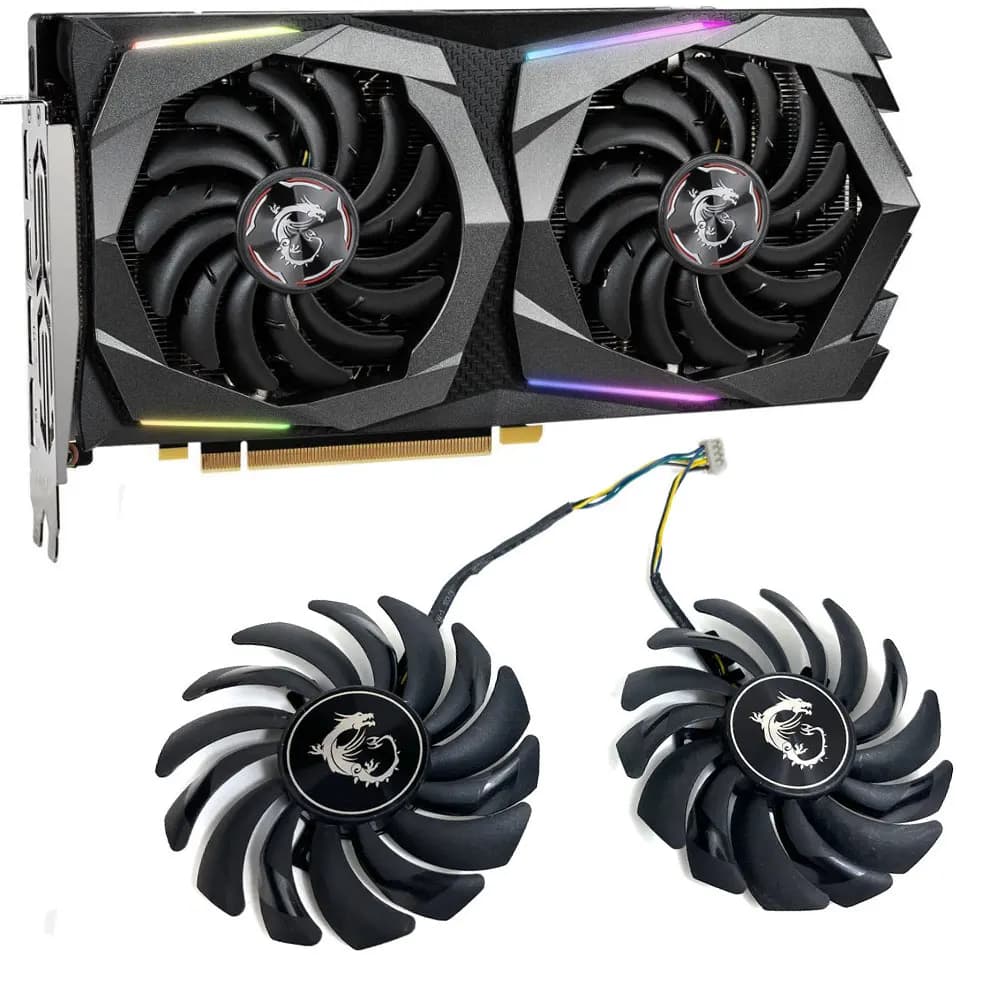 NUOVO PLD09210S12HH GTX 1660 GPU VENTOLA Per MSI GTX 1660 1660TI 1660 SUPER GAMING、GTX 1650 SUPER、1650 GAMING Ventola di raffreddamento della scheda video
