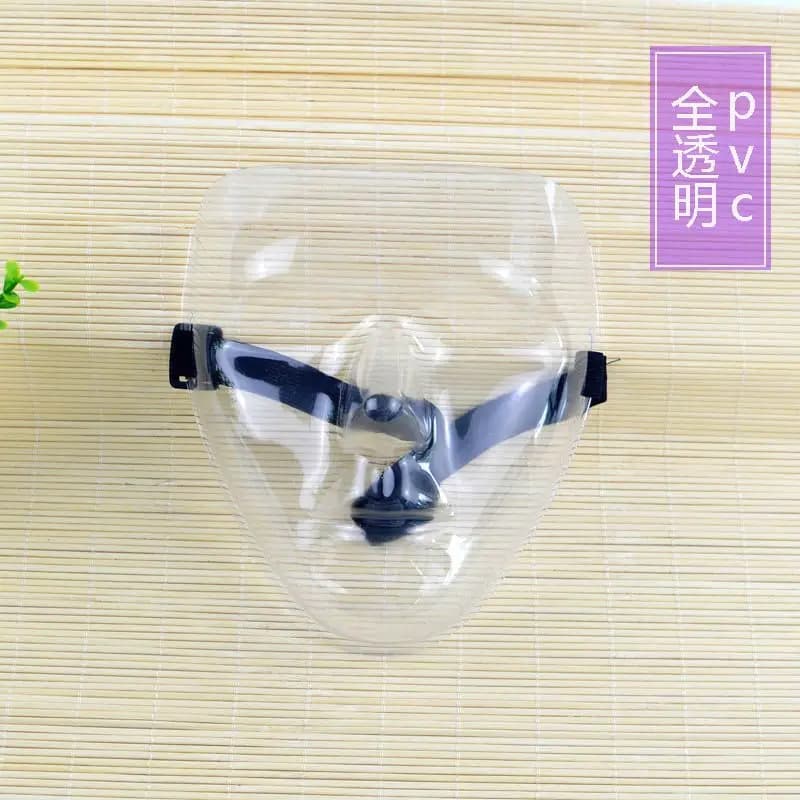 Full Face Masks in Transparent Vintage Men's Mask Fashion Rave Party Halloween Carnival Hip-hop Mask Scene Punches