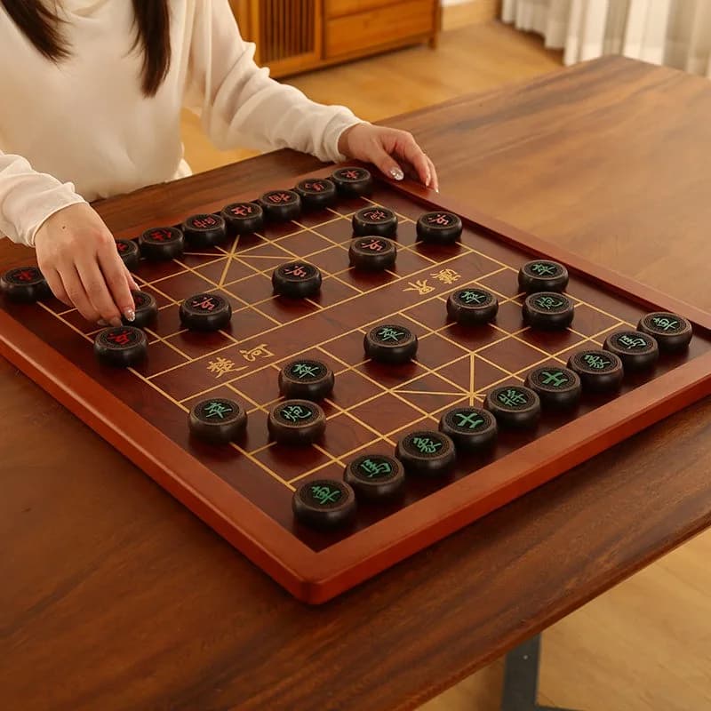 Educational Toys Chinese Chess Boardgame Portable Wooden Luxury Chinese Chess Small Gift Strategy Conveniente Educational Toy