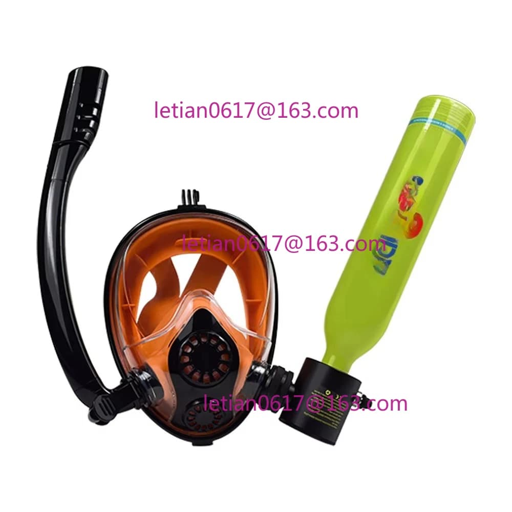 Underwater equipment 0.5 litre underwater tank Snorkeling masked with customizable oxygen tanks