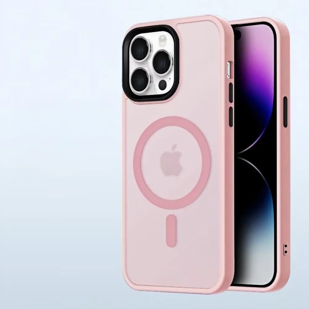 Nuova custodia anti-caduta per iPhone 17 16 15 14 13 Plus Pro Max, compatibile con la ricarica wireless MagSafe, opaca traslucida, custodia touch per telefono